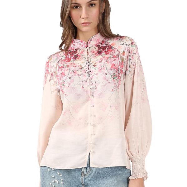 Vero Moda Women Regular Fit Pink Top dress material - Shoppermaart