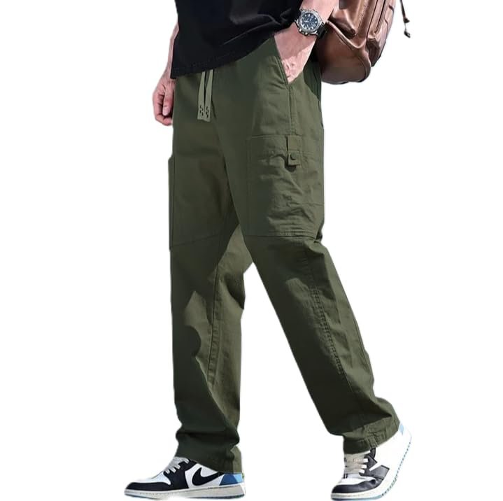 LOUIS SENSE Mens REGULER FIT Cargo Pant || Cargo for Men || Casual Trouser || Joggers Pant || (CARGO-03) (in, Numeric, 36, Standard, Green)