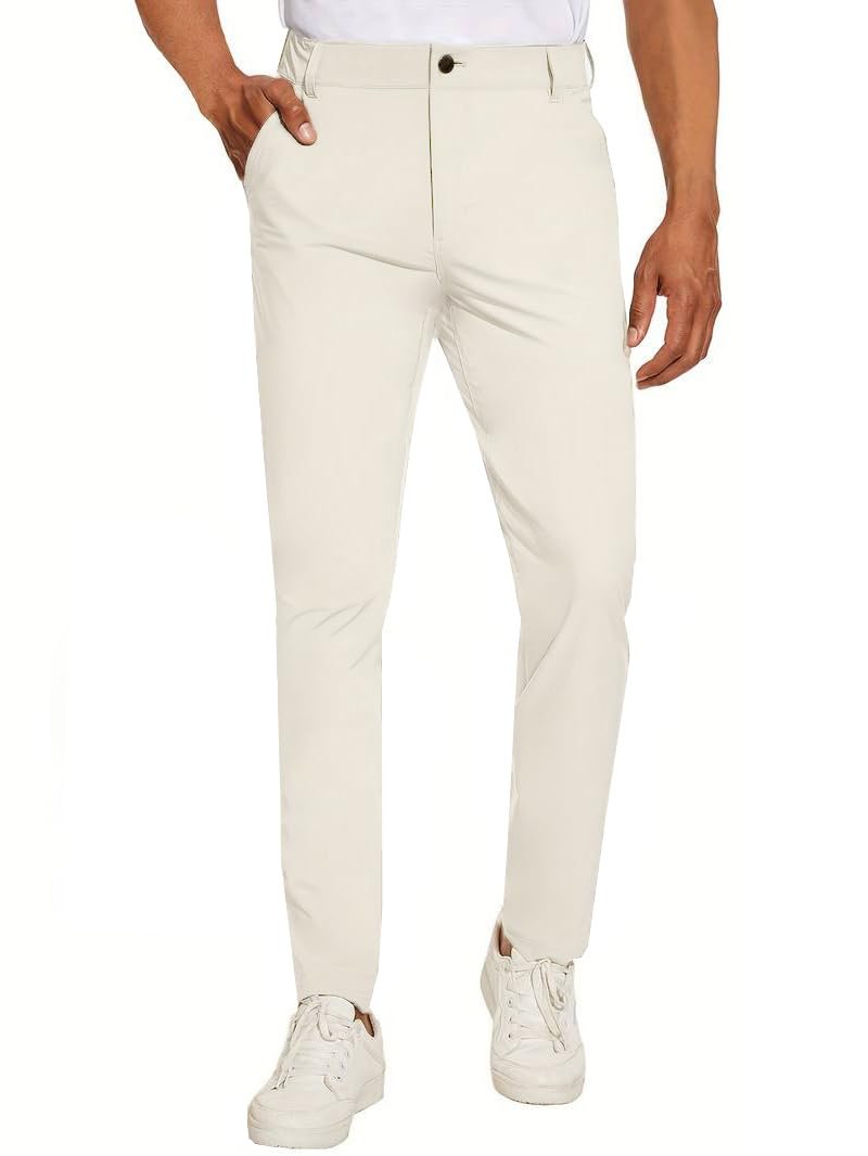 TOPLOT Men's Casual Pants | Pant for Man (Men-Pant-5223-Cream-30)