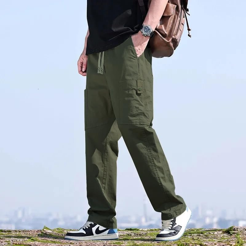 LOUIS SENSE Mens REGULER FIT Cargo Pant || Cargo for Men || Casual Trouser || Joggers Pant || (CARGO-03) (in, Numeric, 36, Standard, Green)