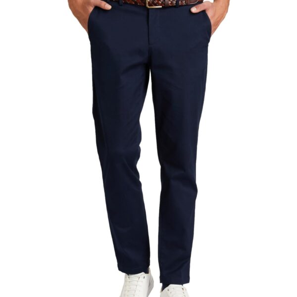 Symbol Premium Men's Flexi Waist Casual Mid Rise Pants | Stretchable Chinos | Stylish Office Fashion Trousers (Available in Slim Fit & Regular Fit) (Navy_42)